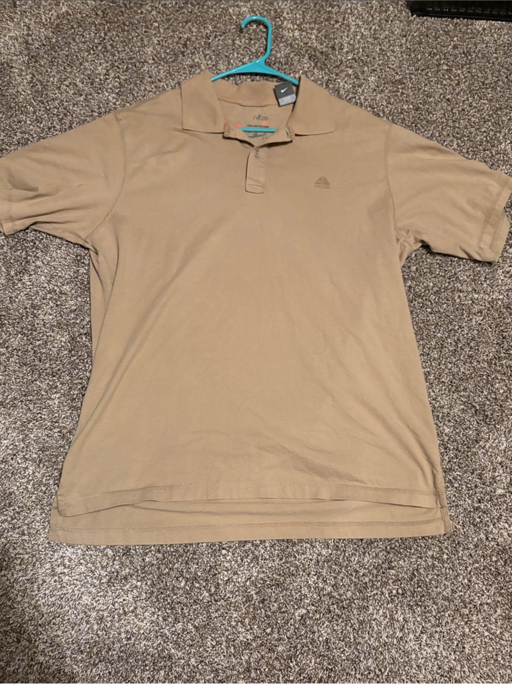 Men's Beige Polo Shirt - Performance Blend ACG
